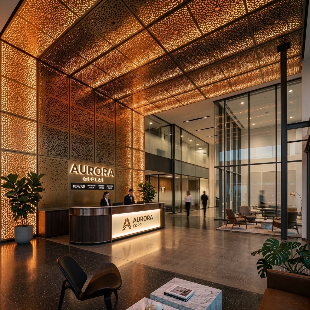 Backlit Corporate Boardroom Ceiling
