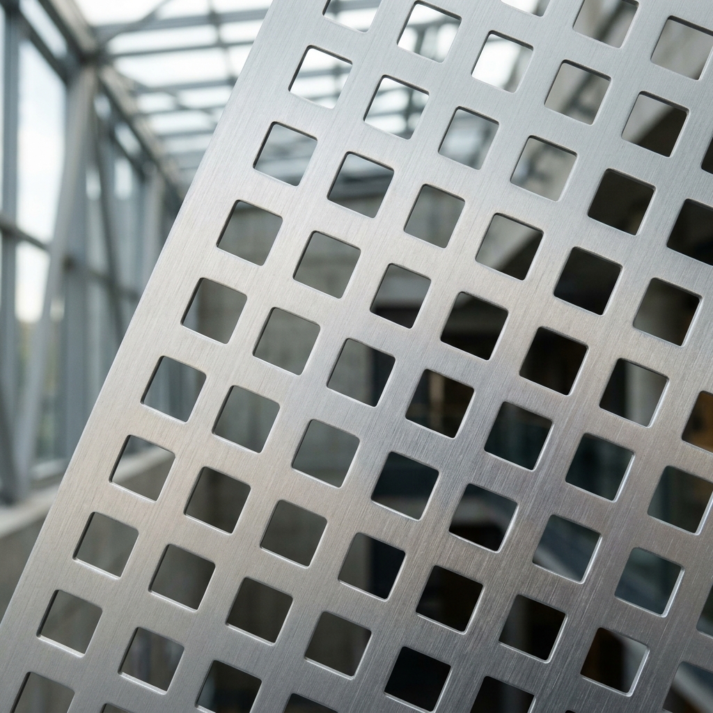 Square Hole Aluminium Perforated Sheet